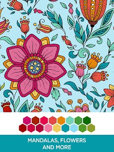 Coloring Book Adults Color Pages Android Apps Screenshot Thumbnail