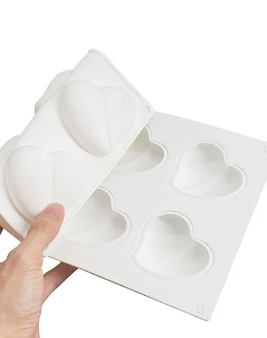 Stainless steel heart-shaped baking - 0