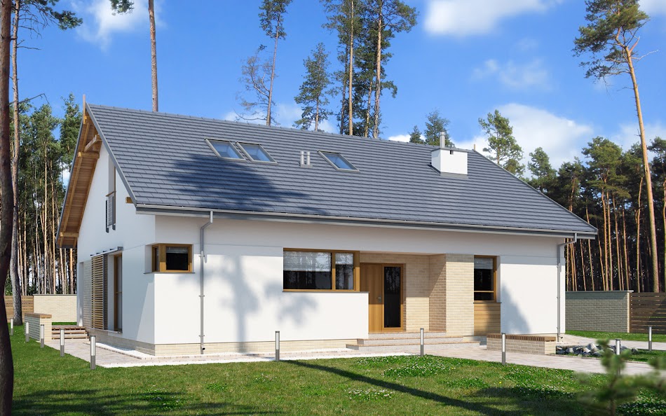 Wizualizacja 2 domu E-173