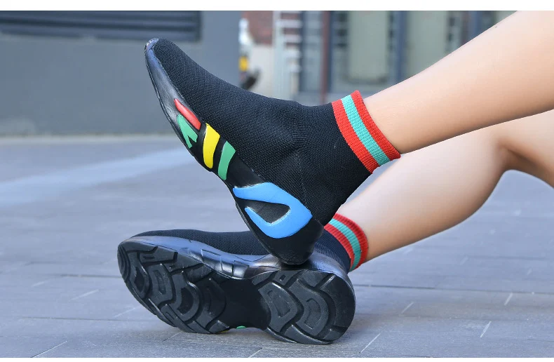 Title 6, Zapatillas casuales altas para mujer estilo cor...