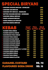 Hyderabadi Biryani menu 1