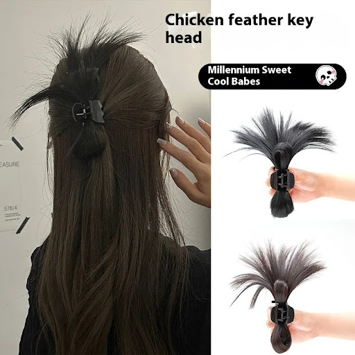 Title 6, Kick Shuttlecock Fountain for High Ponytail Gri...