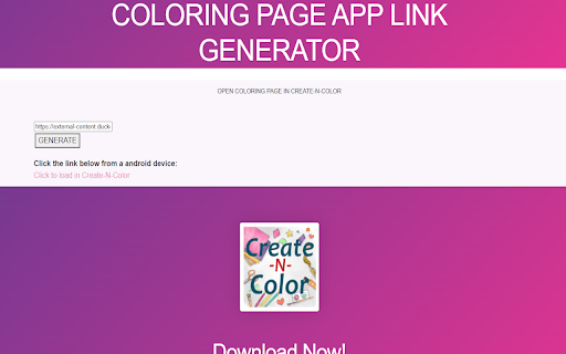 Create-N-Color Chrome Extension