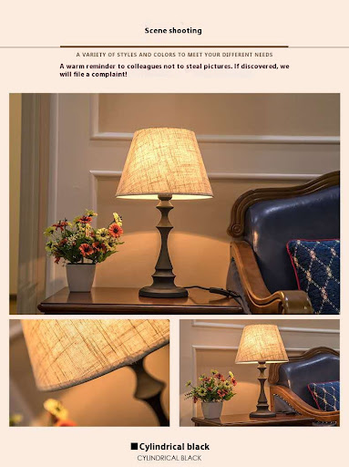 Title 14, Retro bedlamp voor slaapkamer, nachtkastje, kan...