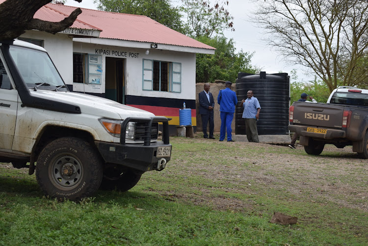 Officers at Kipasi police post in Lambwe, Mbita subcounty on November 17,2022