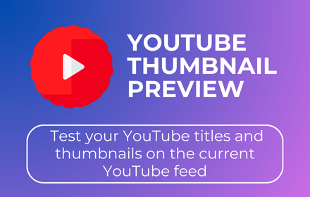 YouTube Thumbnail Preview small promo image