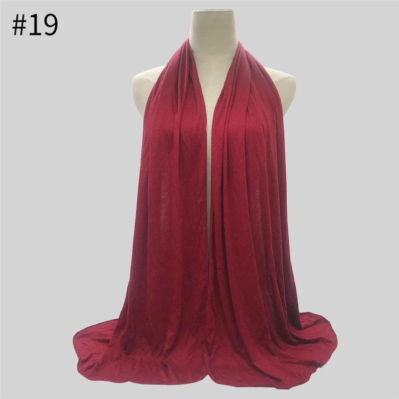 Lenço feminino modal macio e sólido