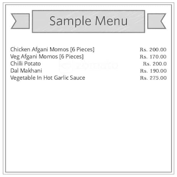 Rang De Basanti Dhaba menu 