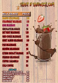 Shake N Sandwich.Com menu 1