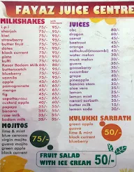 Fayaz Juice Center menu 5