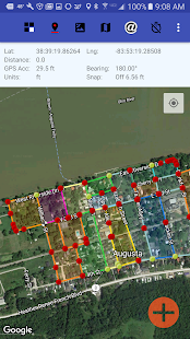 Acres GPS Area Measurement Screenshot