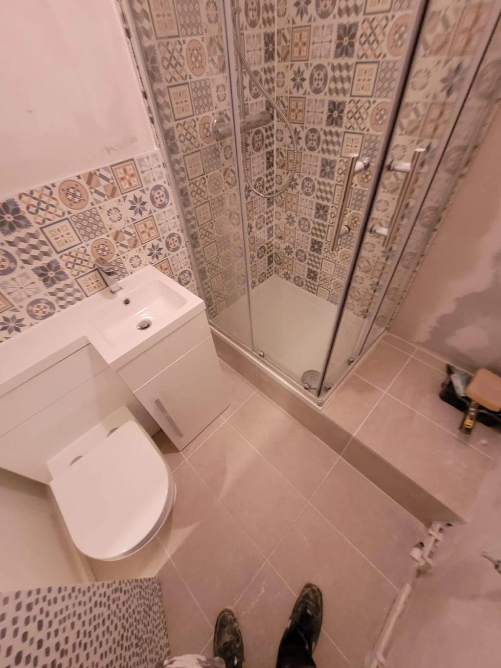 Album cover: Bathroom install 