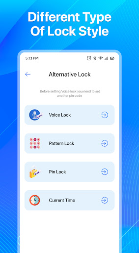 Screenshot Voice Lock Screen: Pin Pattern