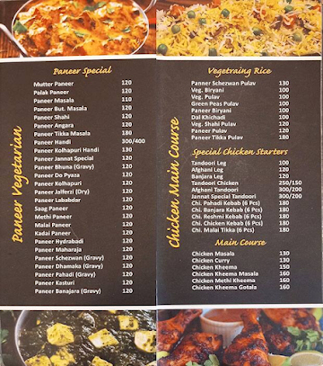 Al Nayaab Restaurant menu 