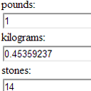 kilogram pound converter chrome extension