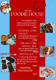 Foodie House menu 1