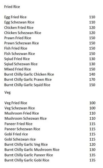 Madras Food Joint menu 