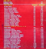 Stuffed Kathi Roll menu 1