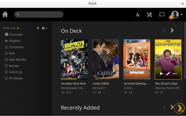 Plex NAS Launcher chrome extension