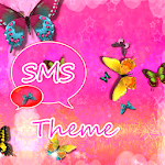 Cover Image of Скачать Красивая розовая тема GO SMS Pro 4.1 APK