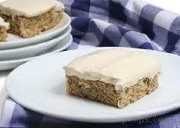 Frosted Banana Bars