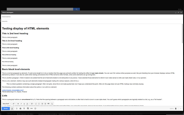 Gmail Append HTML