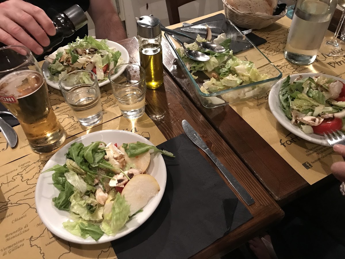 The salads are pretty big so we split it up as an appetizer.