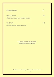 Addys'29 menu 3