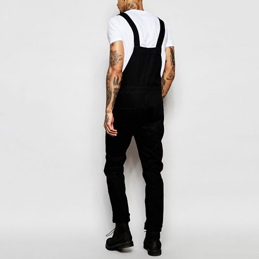 Title 6, Stylish mens suspender denim rompers for a fas...