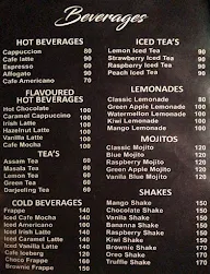 Caffeine Street menu 1