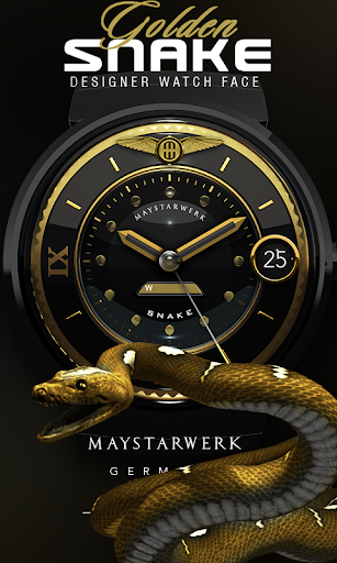 Golden Snake Watch Face