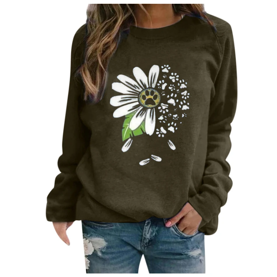 Sudadera de manga larga con estampado, cómoda y elegante para uso diario o casual, ideal para mantenerte abrigado con estilo.