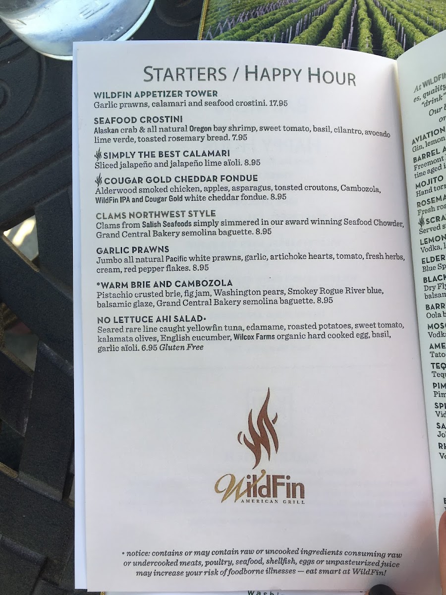 Happy hour menu (3pm-6pm) (may2018)