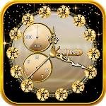 Cover Image of Tải xuống Gold Digital Clock Widget 1.0 APK