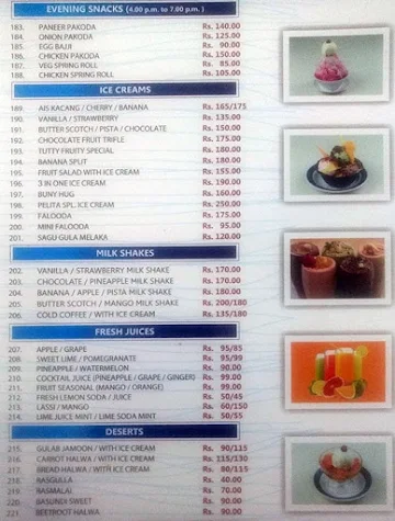 Nasi Kandar Pelita menu 