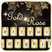 Gold rose Keyboard Theme  Icon