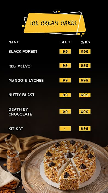 Kelvin Scale - Natural Ice Creams And Waffle menu 