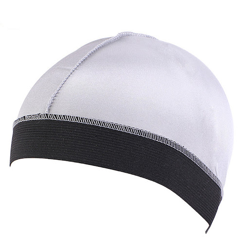 Title 8, Faux Silk Night Cap with Elastic Headband for s...