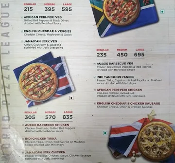 Domino's Pizza menu 