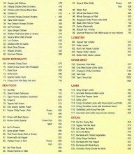 China Garden menu 2