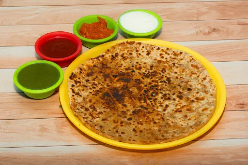 Aloo Paratha Served With Pickle And Curd [2 Pcs]