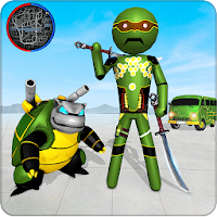 Stickman Turtle Hero Gangster Crime Mafia