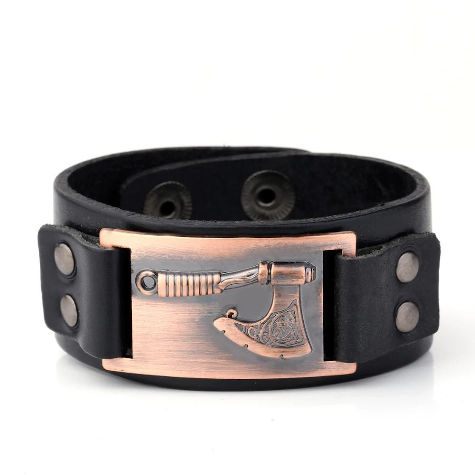 Echte leren armband met metalen hangtag, een stijlvol accessoire voor dagelijks gebruik, duurzaam en perfect voor elke gelegenheid.