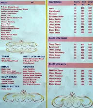 Vaibhav's Cake And Bake menu 3