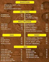 Rasodu Restaurant menu 1