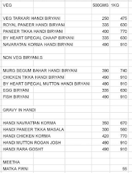 Biryani By Heart menu 1