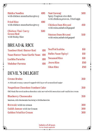 Sin & Tonic menu 2