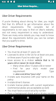 User guide for Uber driver app Screenshot