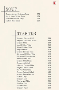 Sri Sai Cafe menu 1