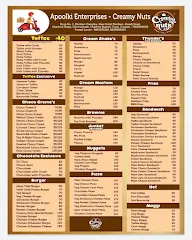 Creamy Nuts menu 5